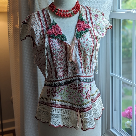 Cecilia Prado Tops - VTG CECILIA PRADO GORGEOUS BLOUSE XL (run smaller)